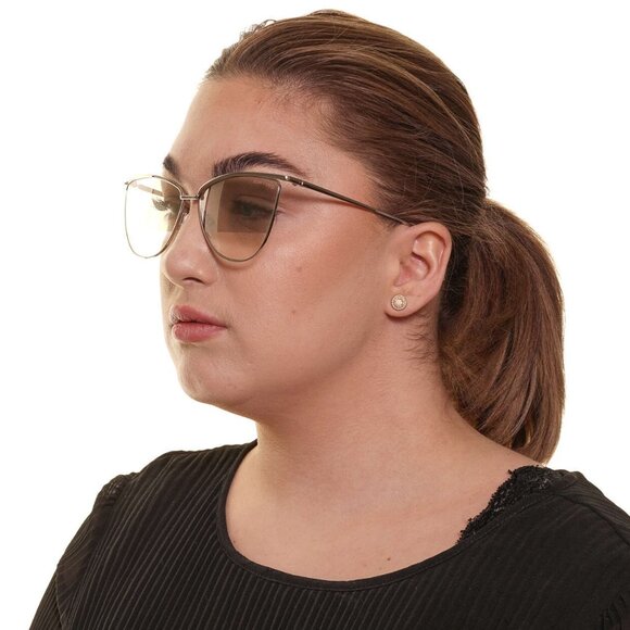 BRAND NEW Tom Ford Women Sunglasses Gold Mirror Brown Cat Eye FT0684 28G main image 10